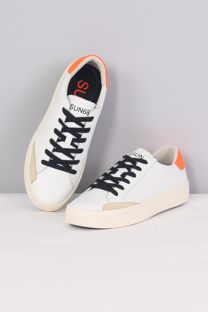 Sneaker Street Leather Bianco/arancio-7