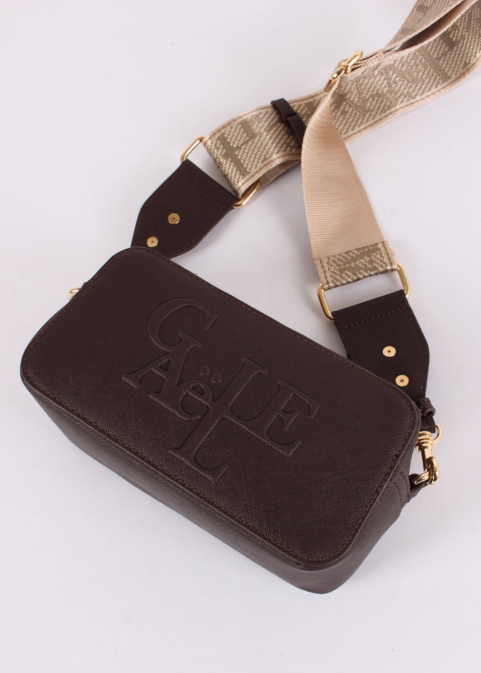 Camera Bag Saffiano Maxi Logo Moro-6