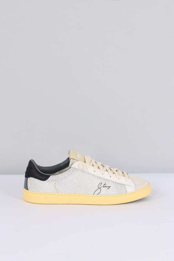 Sneakers Bimateriale Camoscio Grey/black