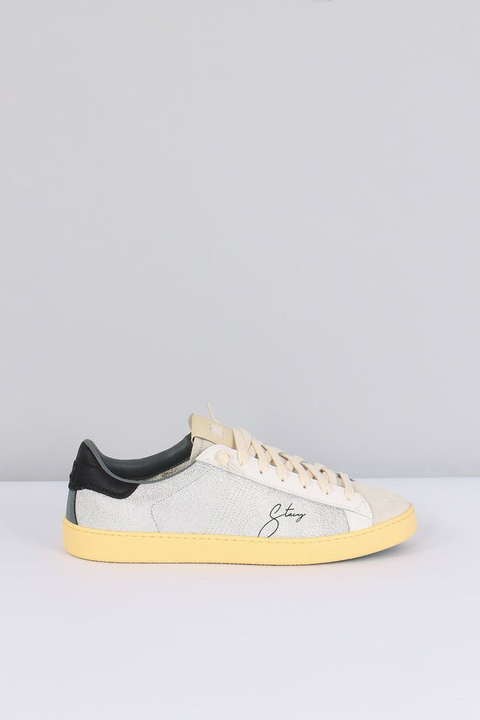 Sneakers Bimateriale Camoscio Grey/black