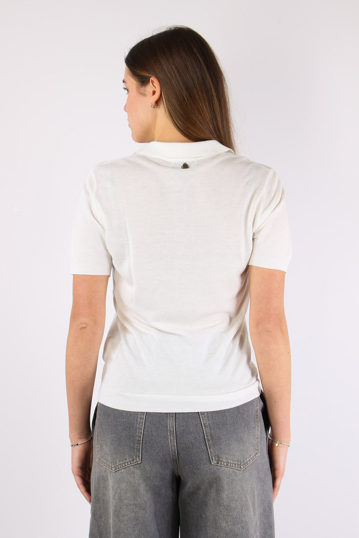 Polo Scavo V Viscosa Off White-4