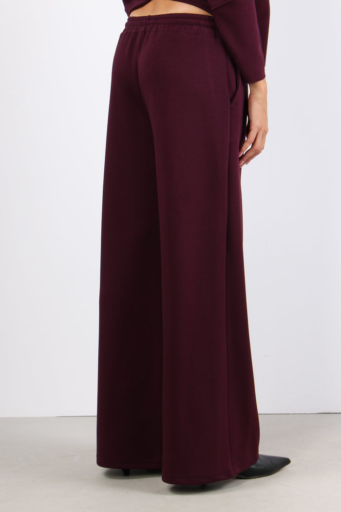 Pantalone Palazzo Coulisse Mod Vino-6