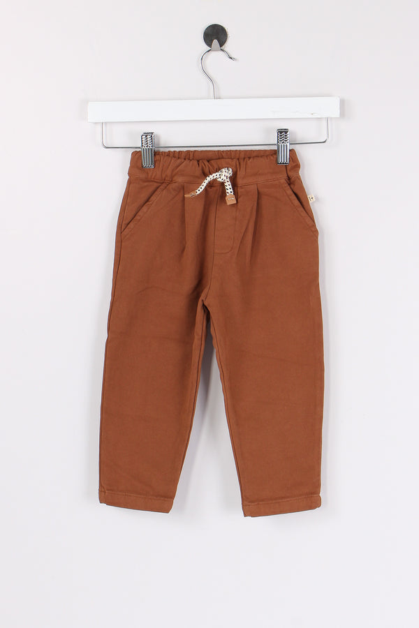 Pantalone Cotone Caldo Castagna