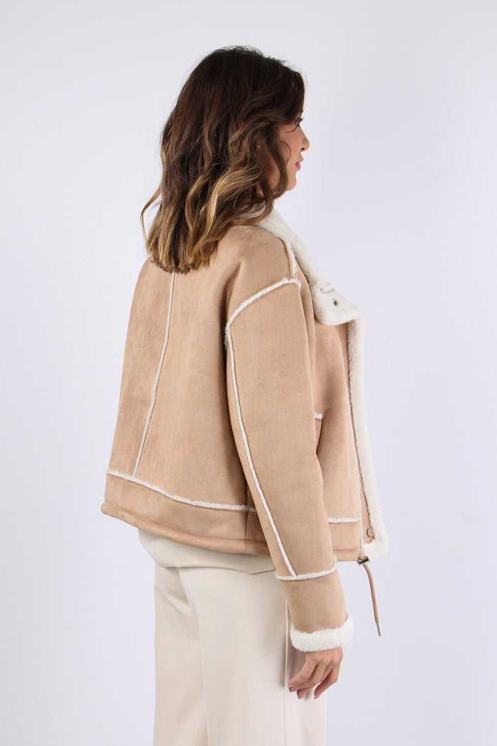 Ecomontone Corto Over Misty Nude-6