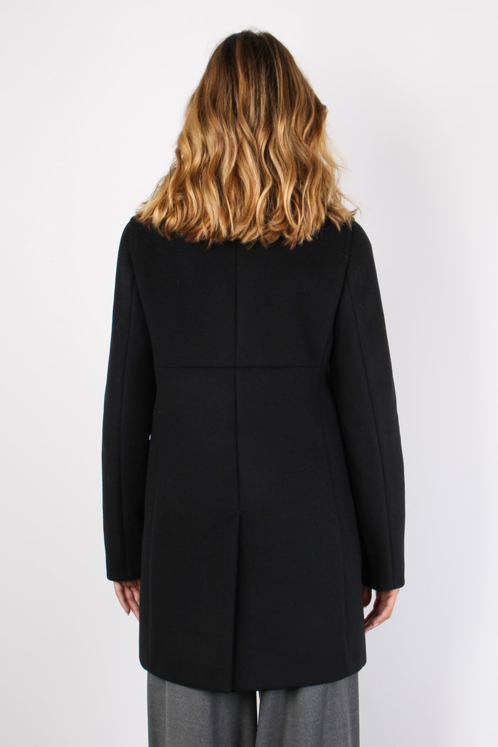 Cappotto Misto Cashmere Nero-3