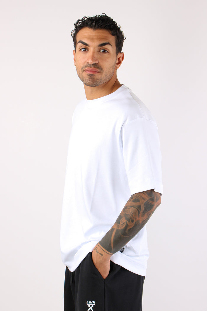 T-shirt Over Jersey Bianco-6