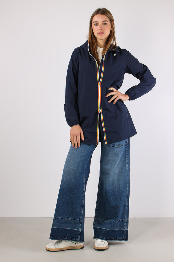 Giubbotto Lungo Stretch Blue Depth
