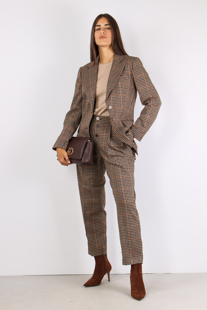 Pantalone Baloon Micro Quadro Cioc/beige/blu-6