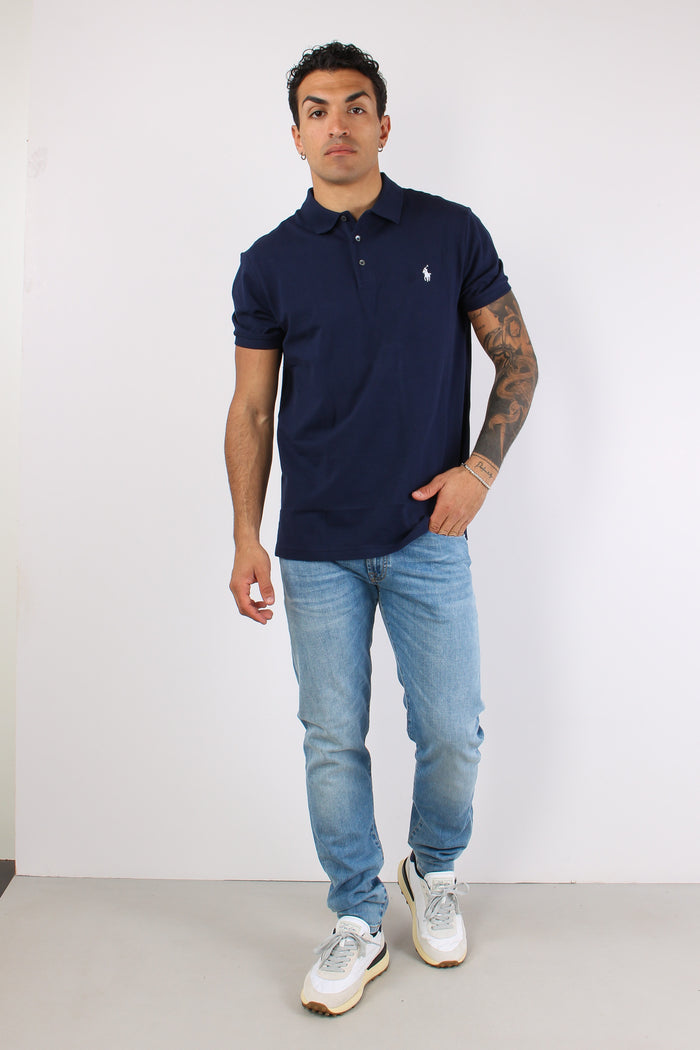 Polo Slim Fit Stretch Refined Navy-2