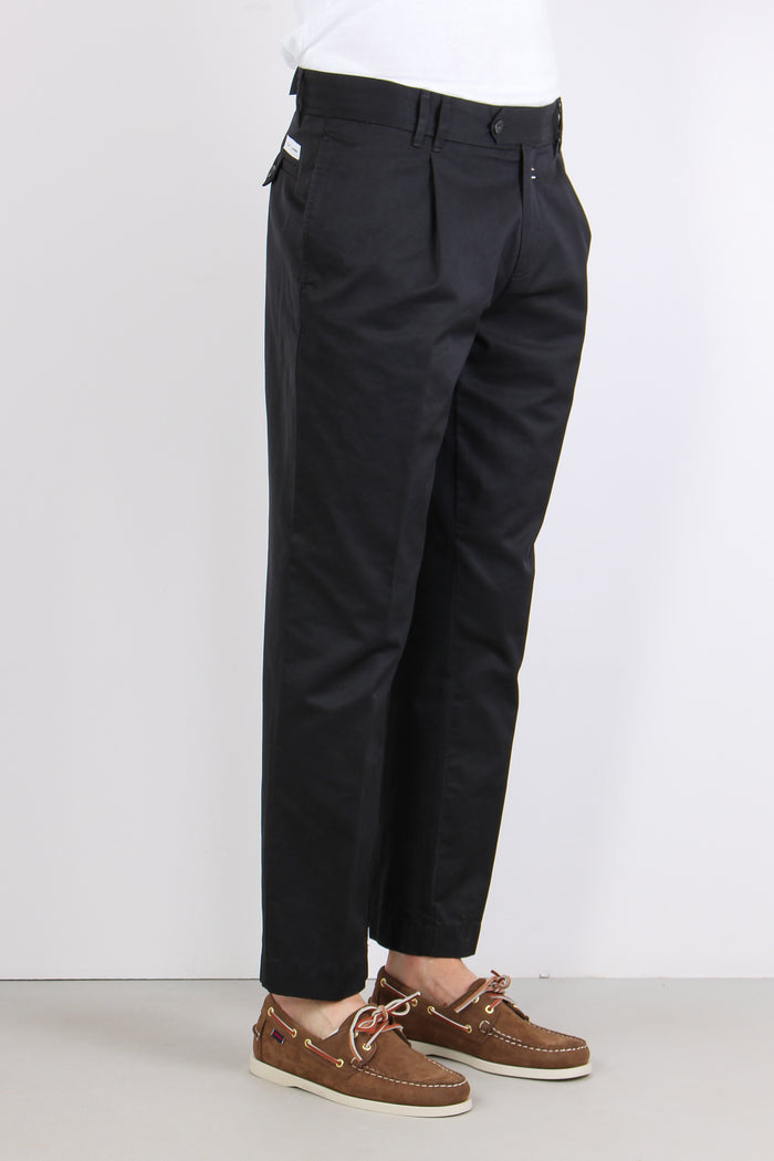Tela Pantalone Largo Nero-7