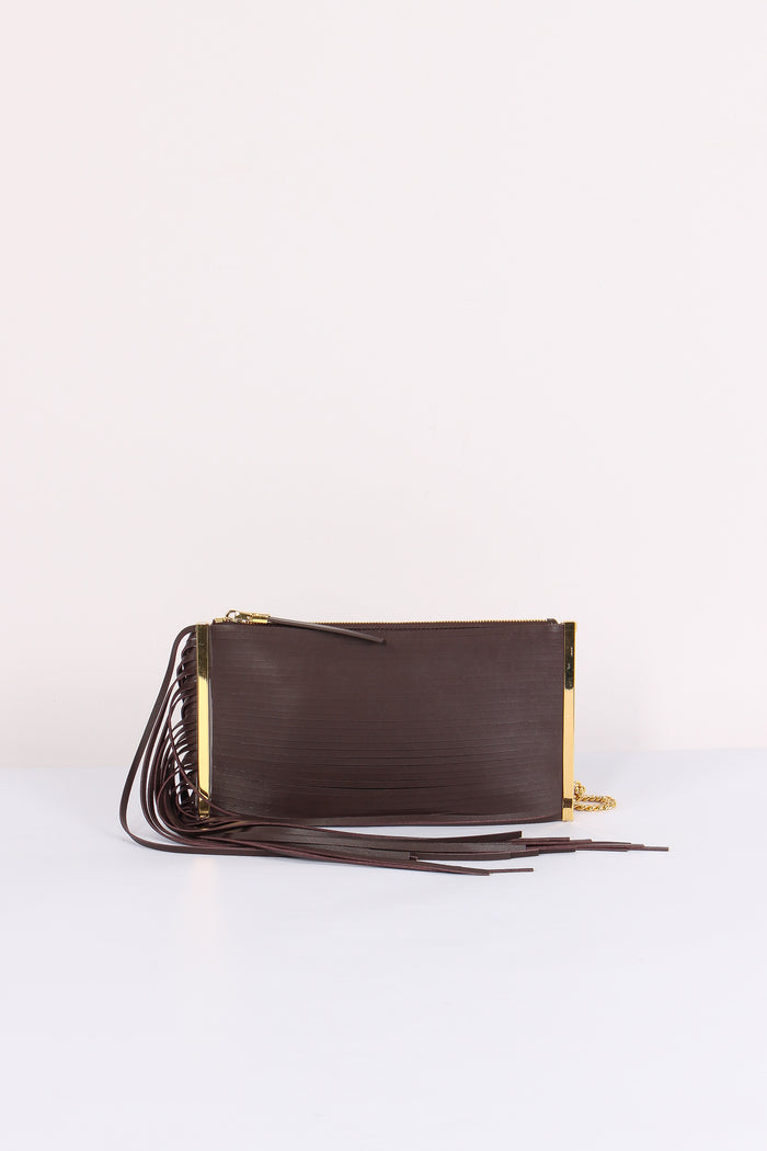 Pochette Frange Cacao
