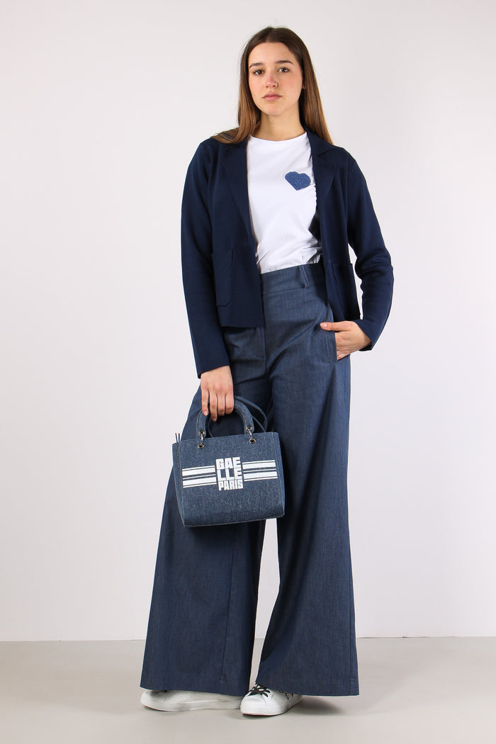 T-shirt Patch Cuore Bianco-2