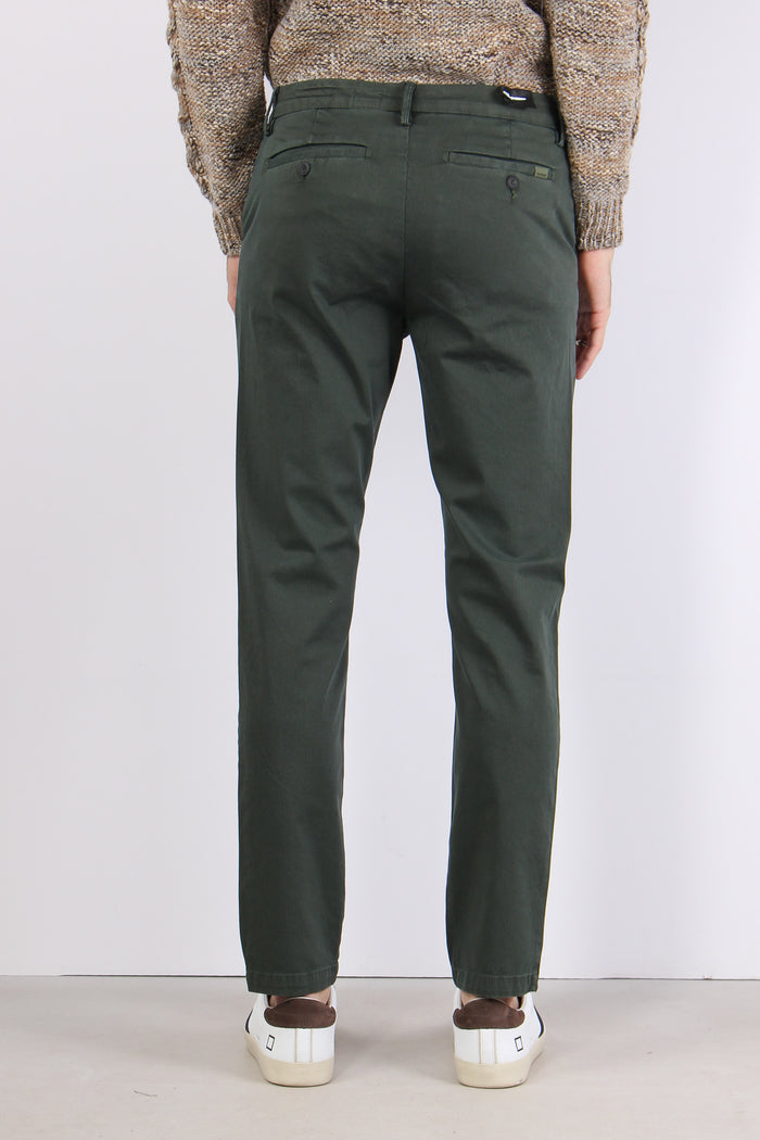 Pantalone Chino Slim Olive Green-4