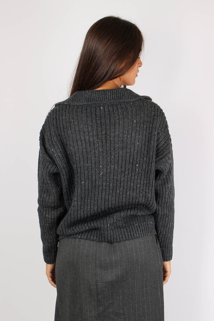 Almerigo Maglia Scavo V Costa Antracite-4