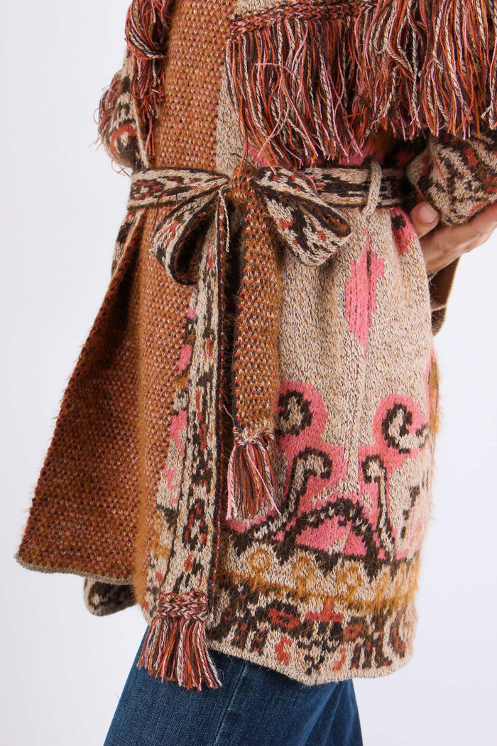 Cardigan Peruviano Frange Fantasia-10