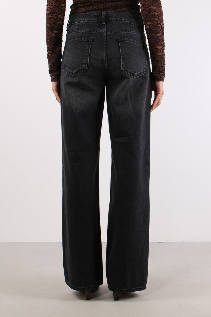Denim Cropped Stretch Denim Nero-4