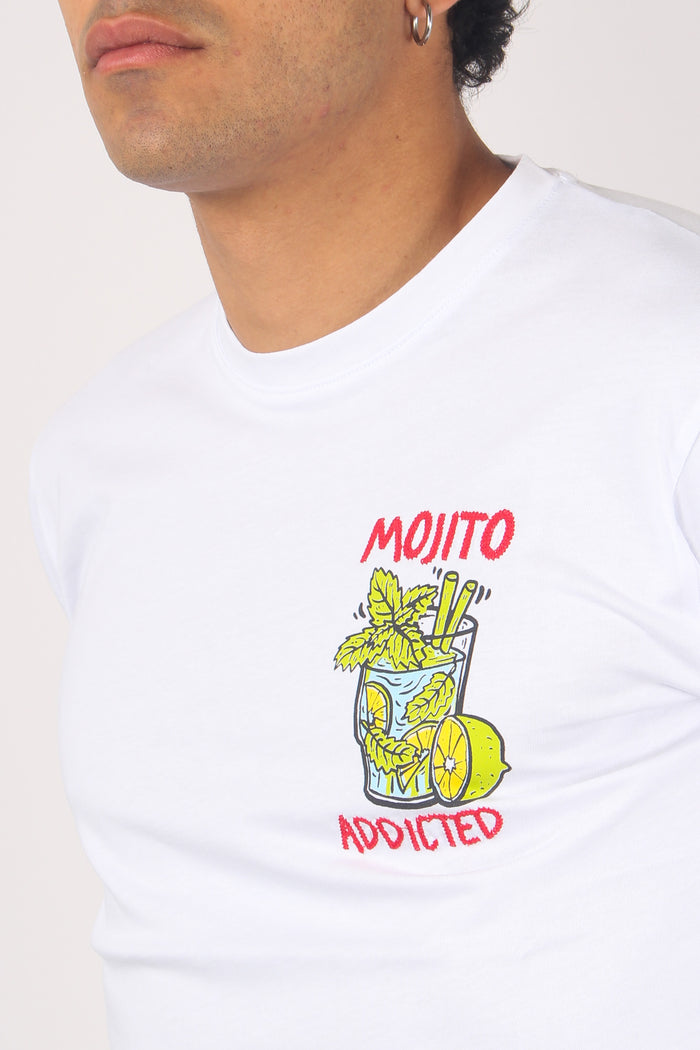 T-shirt Mojito Addicted Bianco-8