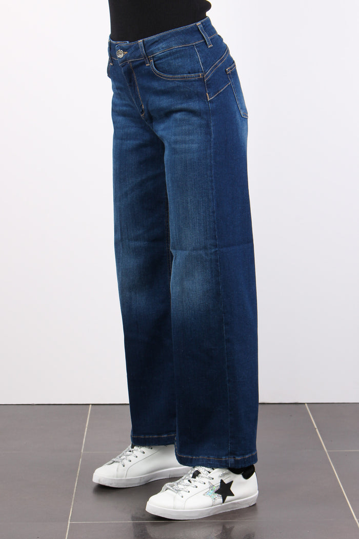 Jeans Parfait Cropped Denim Blue Stun-6