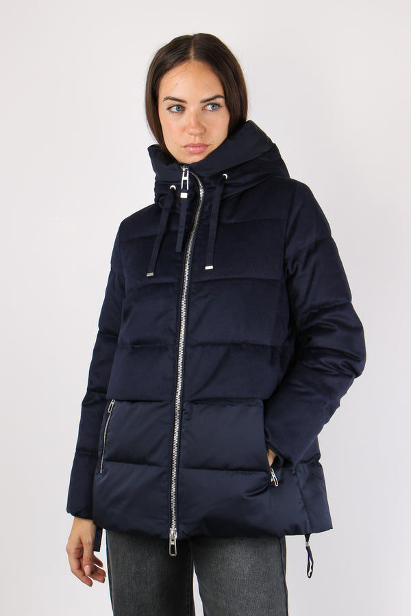 Giubbotto Corto Svasato Bimate Blu Intenso