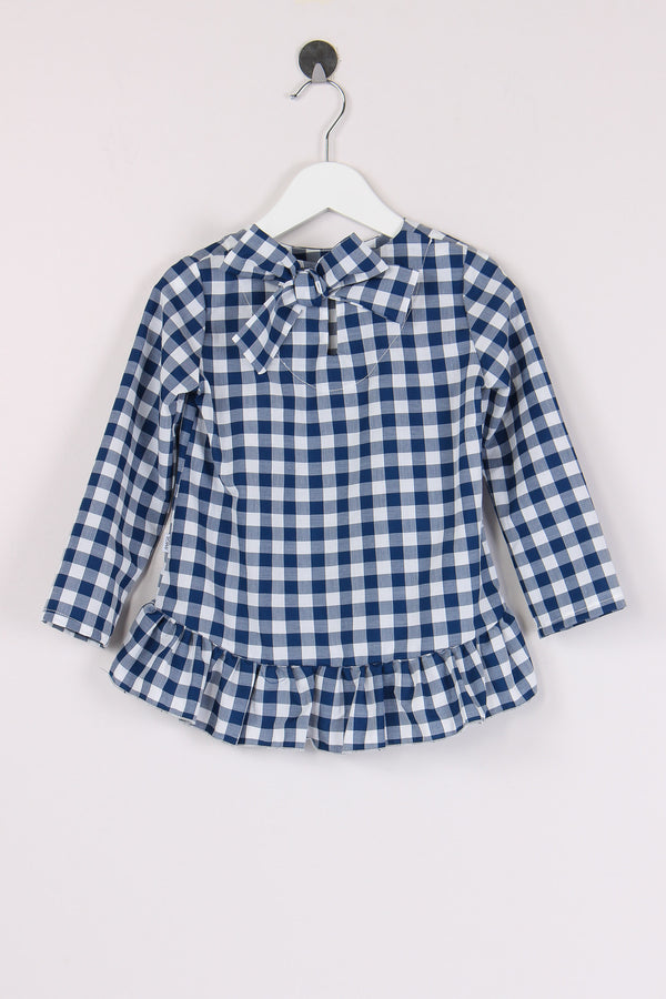 Camicia Over Vichy Blu-2
