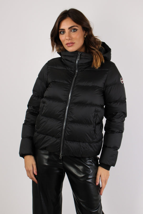 Piumino Over Cappuccio Nero-2