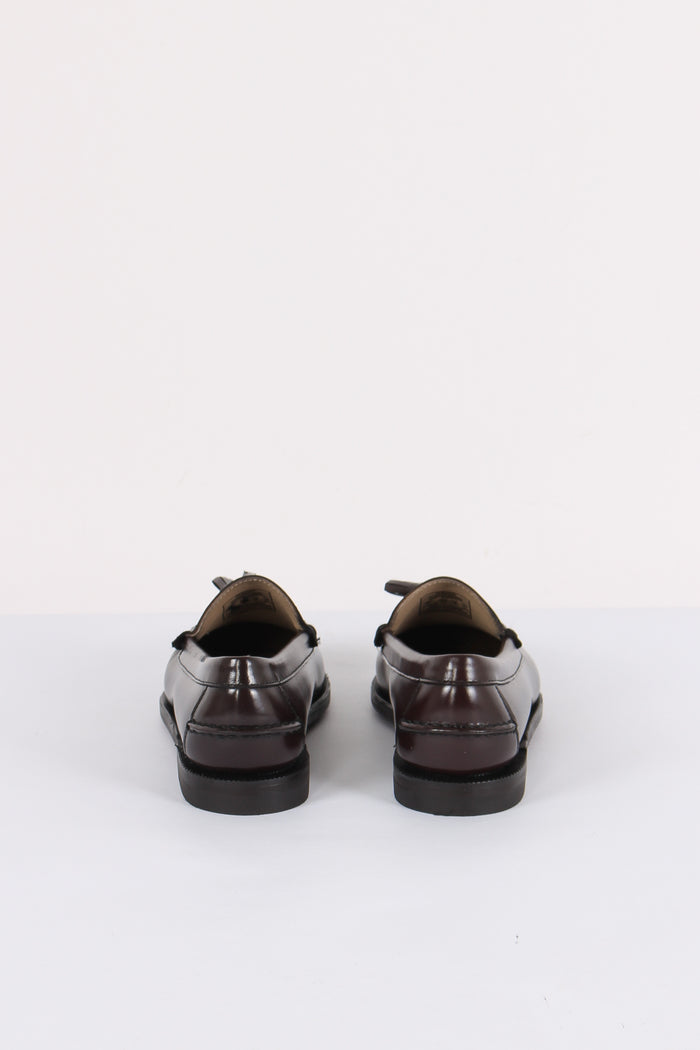 Mocassino Pelle Frange Brown Burgundy-3