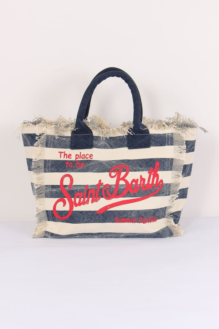 Vanity Canvas Righe Blu/rosso-5