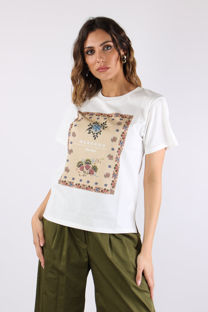 Pantera T-shirt Stampa Off White-7