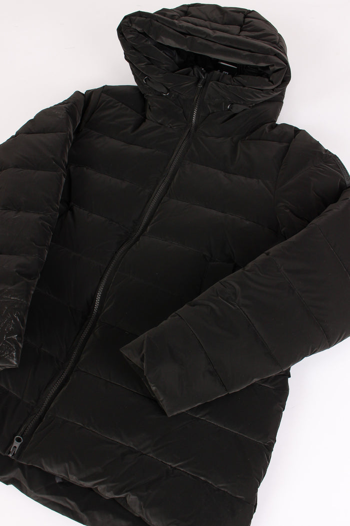 Cappa Imbottita Cappuccio Black-4