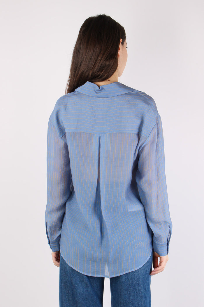 Camicia Mussola Riga Polvere/beige-4