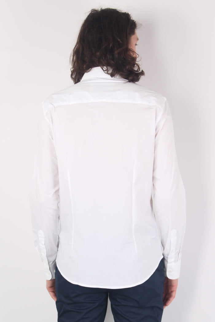 Camicia Basica Cotone White-3
