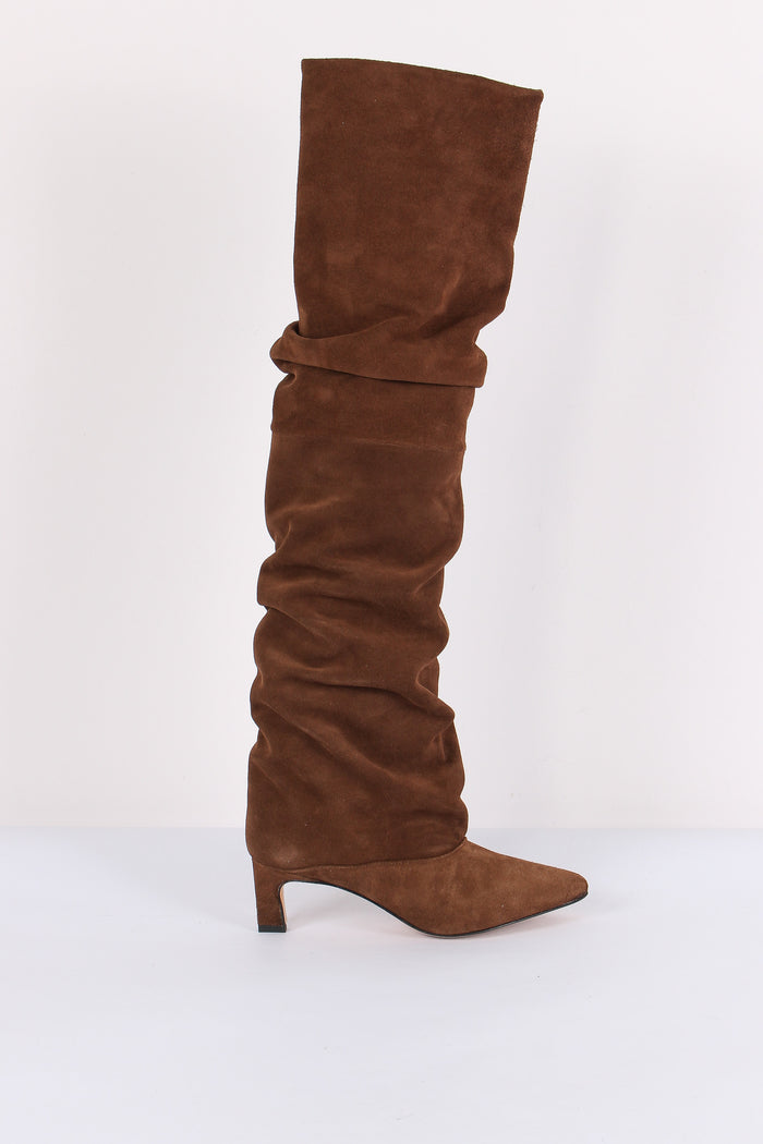 Stivale Suede Gambale Alto Nut
