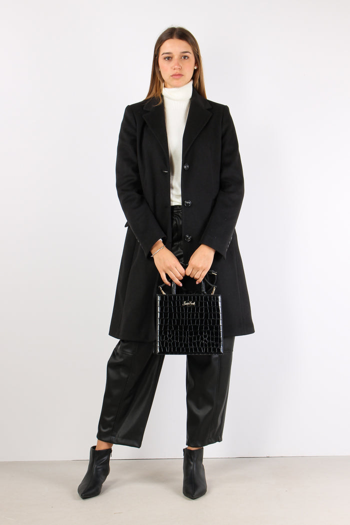 Cappotto New York Collo Lancia Nero-7