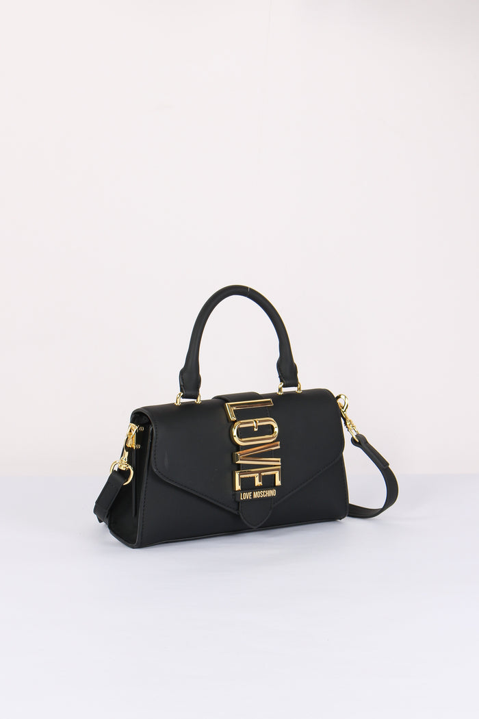Pochette 1 Manico Maxi Logo Nero-6
