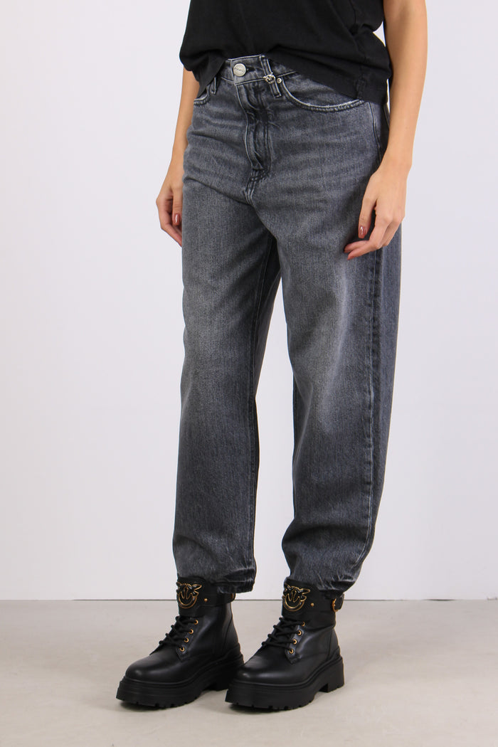 Estelle Denim Carrot Logo Tasc Denim Scuro-3
