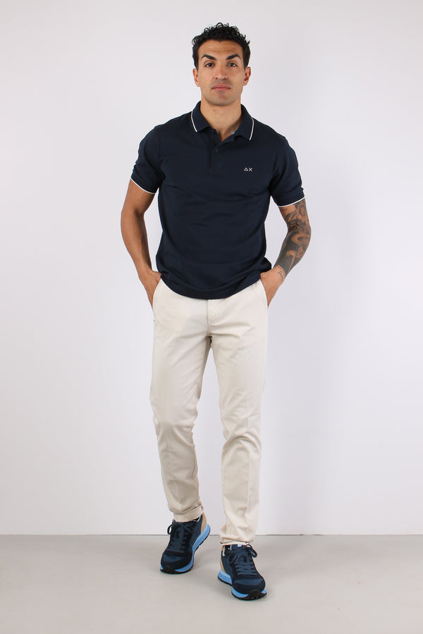 Polo Profilo Sottile Navy Blue-2
