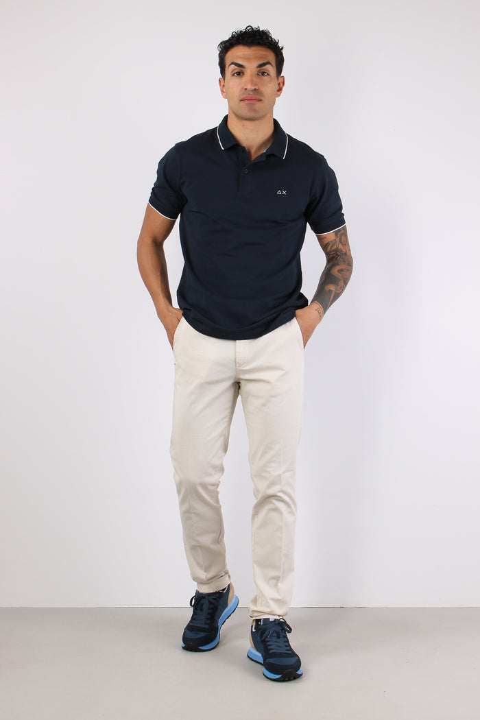 Polo Profilo Sottile Navy Blue-2