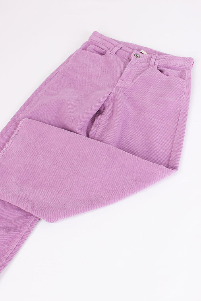 Pantalone Velluto Viola Chiaro-4