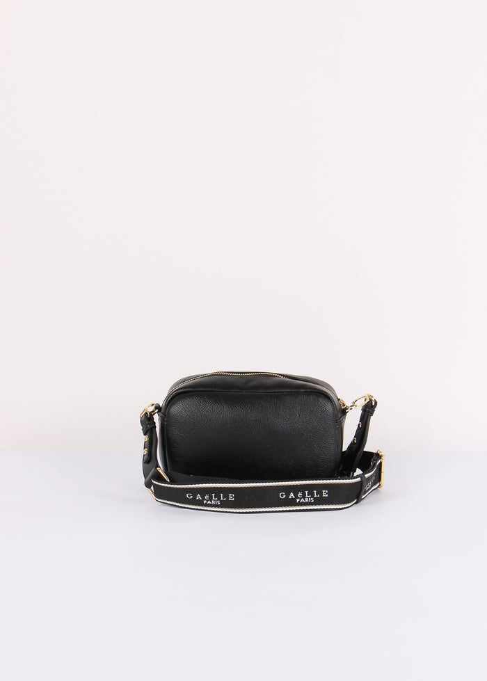 Camera Bag Tracolla Logo Nero-3