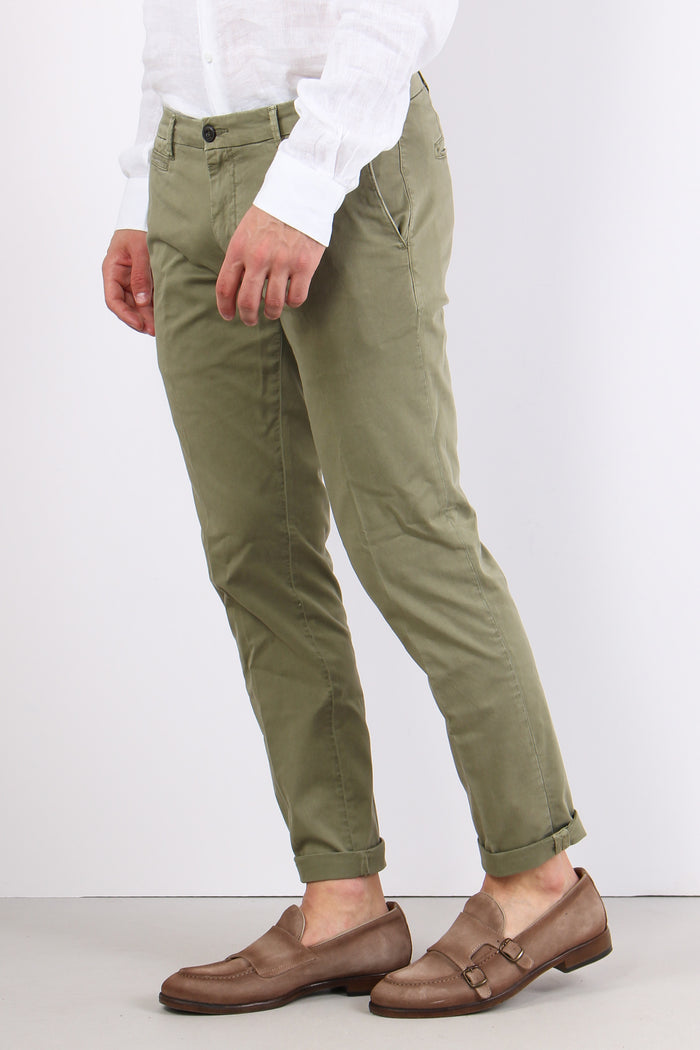 Pantalone Chino Extra Slim Militare-4