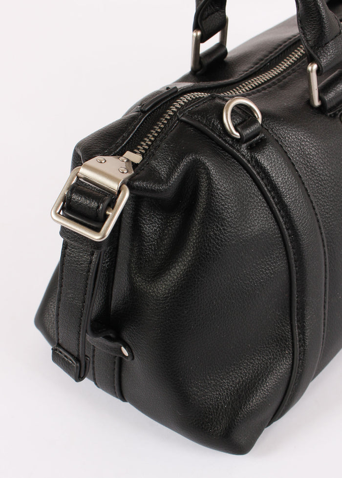 Maxi Duffle Maxi Logo Rilievo Nero-4