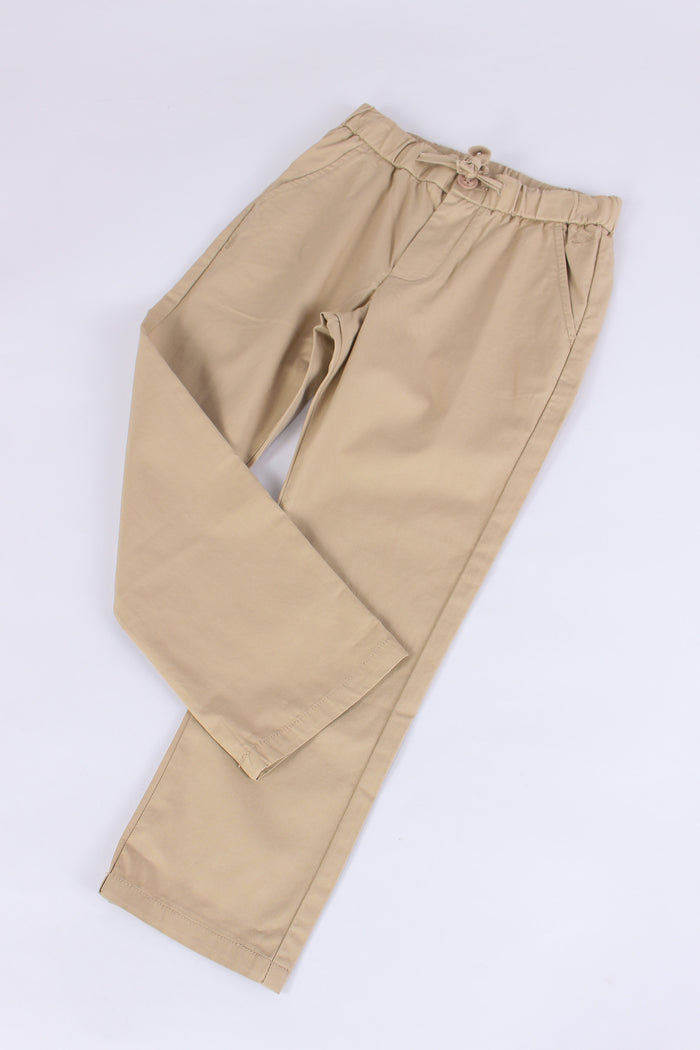 Pantalone Coulisse Popeline Stone-3