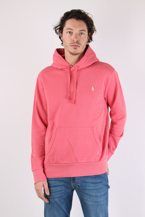 Felpa Cappuccio Garzata Red Sky