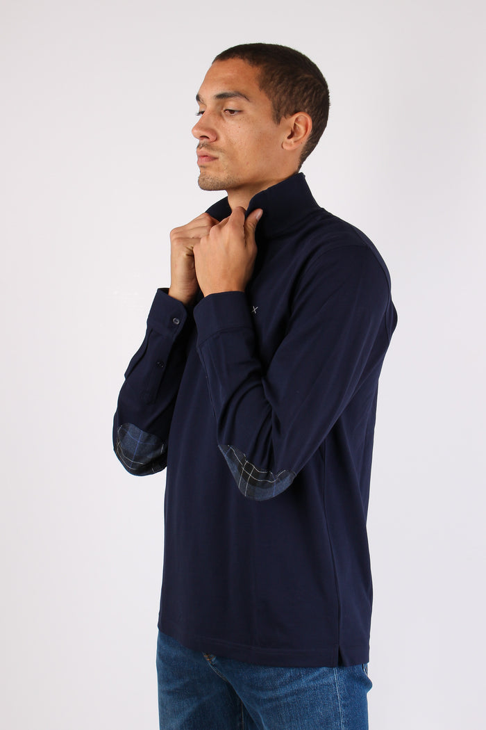 Polo Ml Toppa Contrasto Navy Blue-4