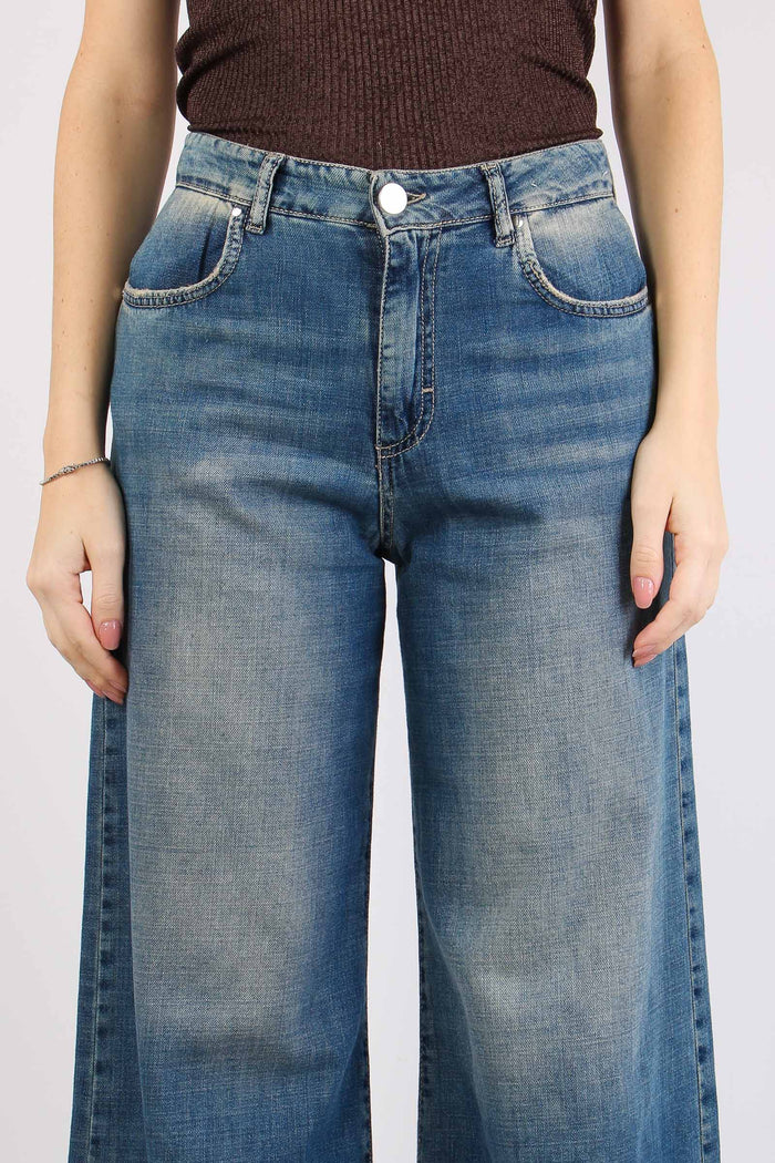 Denim Palazzo Denim Chiaro-6