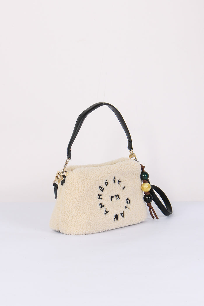 Ski Glam Baguette Teddy Bianco/nero-7
