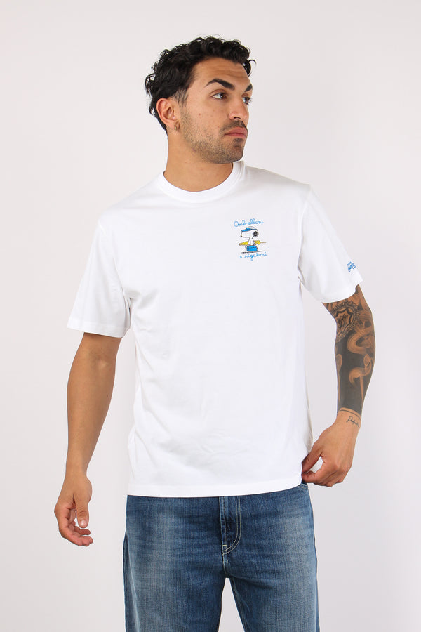 T-shirt Scritta Ricami Snoopy-2