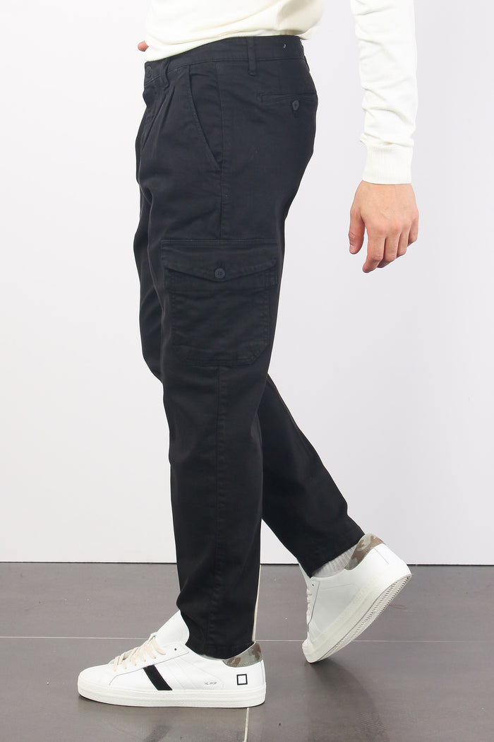 Pantalone Cargo Nero-5