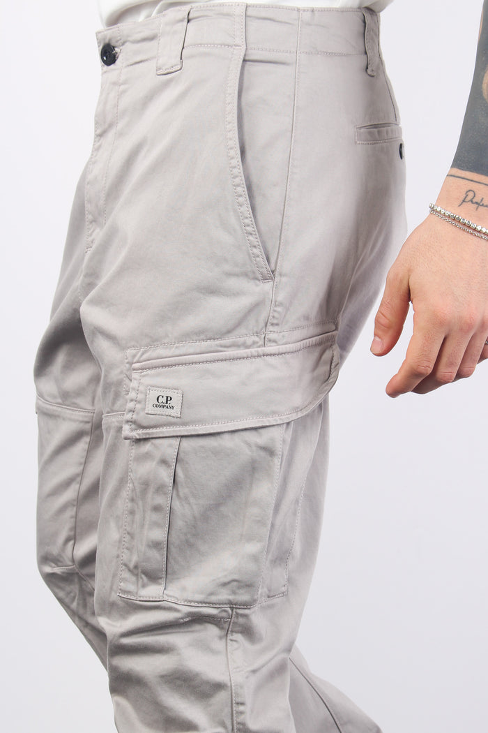 Pantalone Cargo Logo Drizzle Grey-8