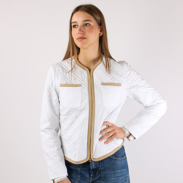 Jalina Giubbotto Trapunta White-2
